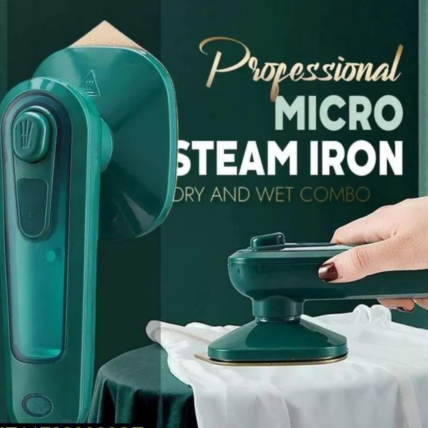 Micro Steam Iron – Portable Mini Ironing Machine for Quick Wrinkle Removal