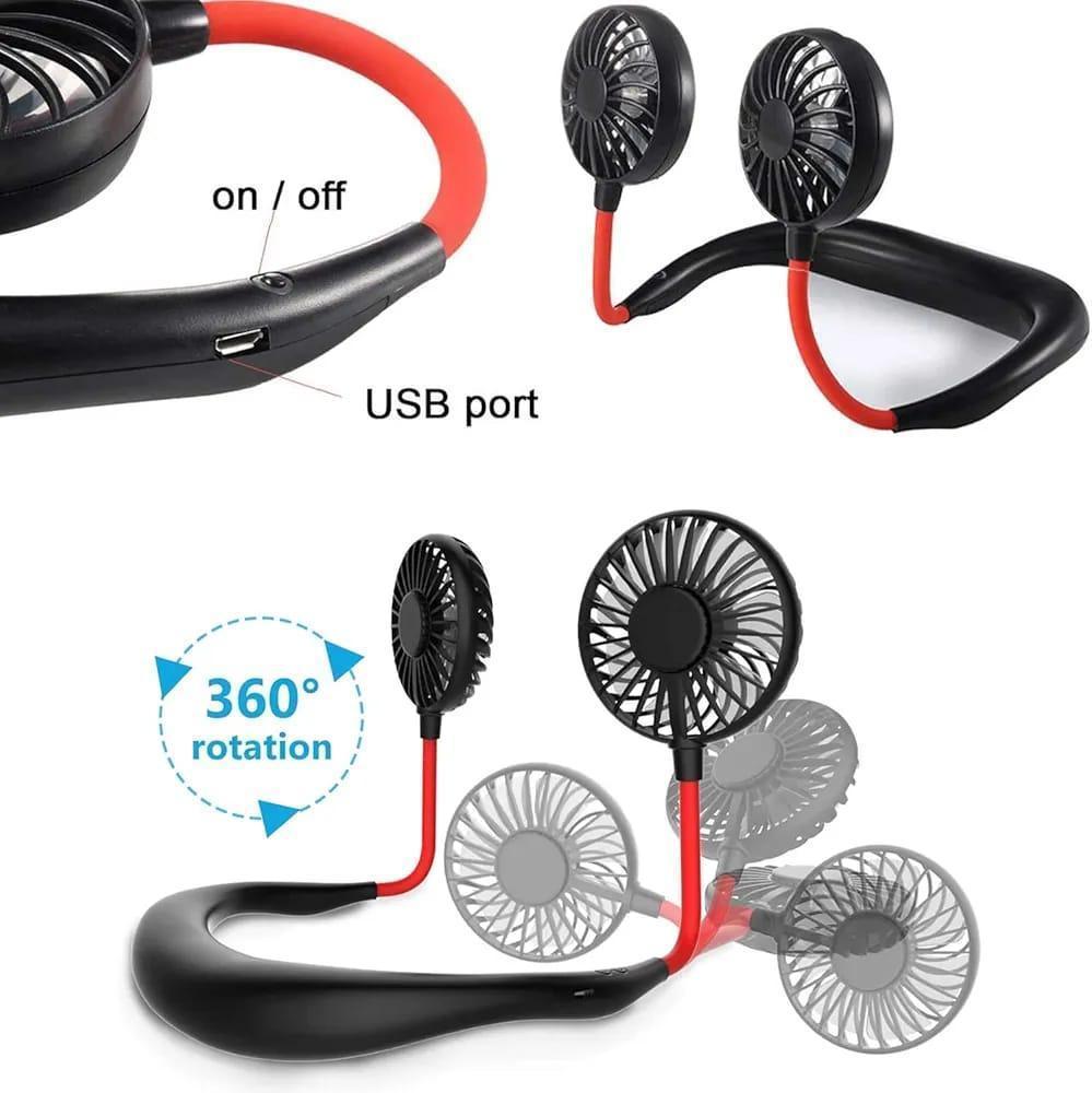 Foldable Neck Fan – Hands-Free Portable Fan with Adjustable Cooling