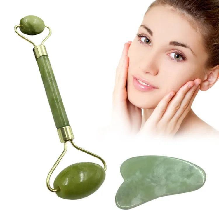 Jade Roller – Glowing Skin & Relaxation | Natural Facial Massage Tool