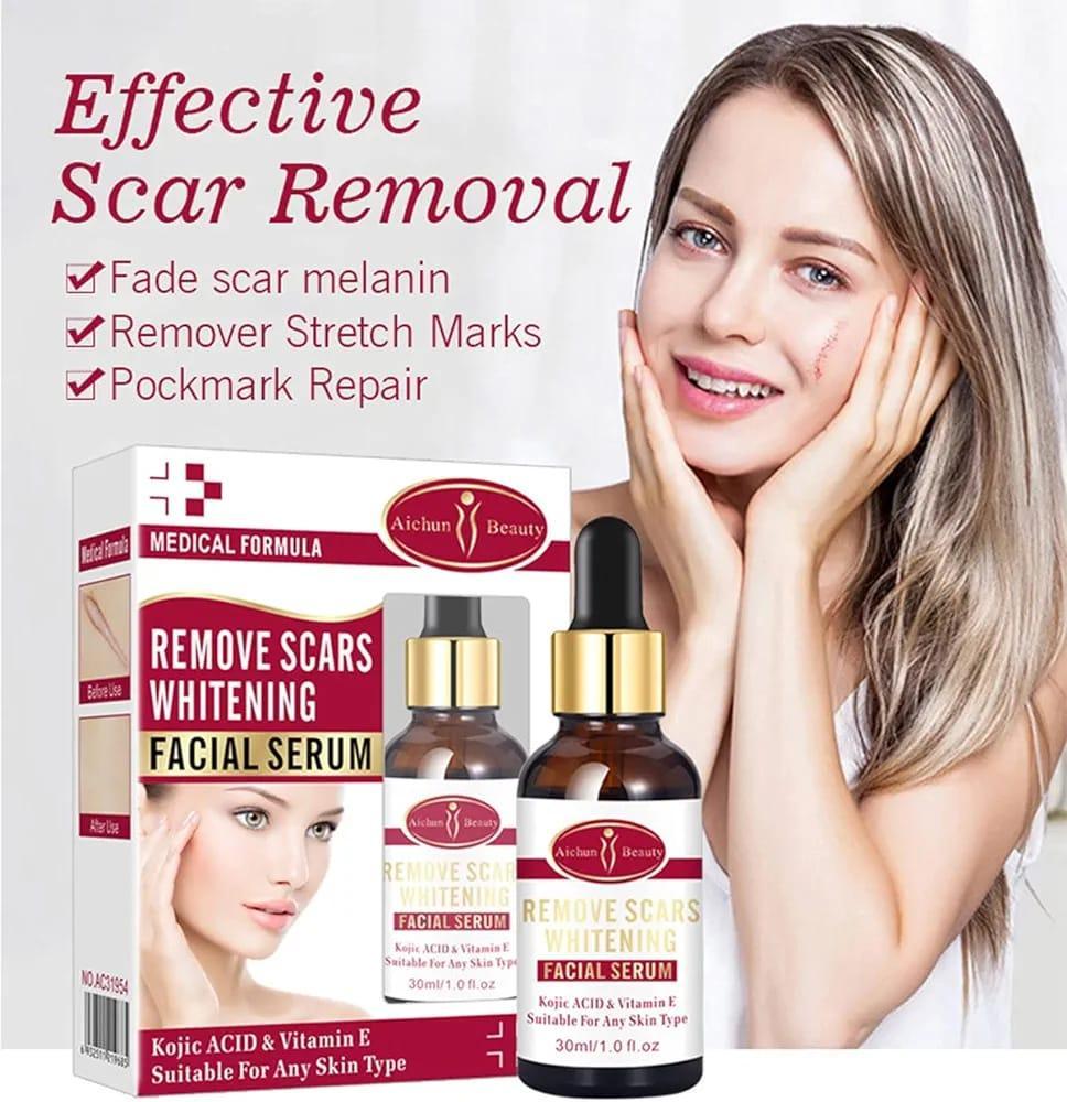 Scar Removal Facial Serum | Fades Dark Spots & Hydrates with Kojic Acid + Vitamin E