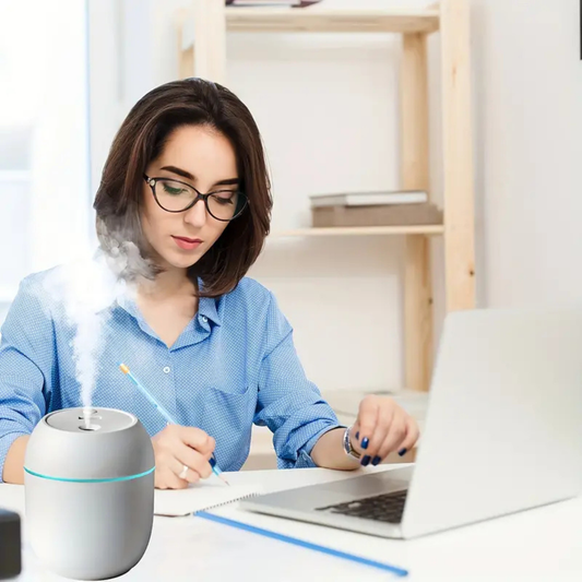 Humidifier with Warm LED Outline USB Portable Air Humidifier