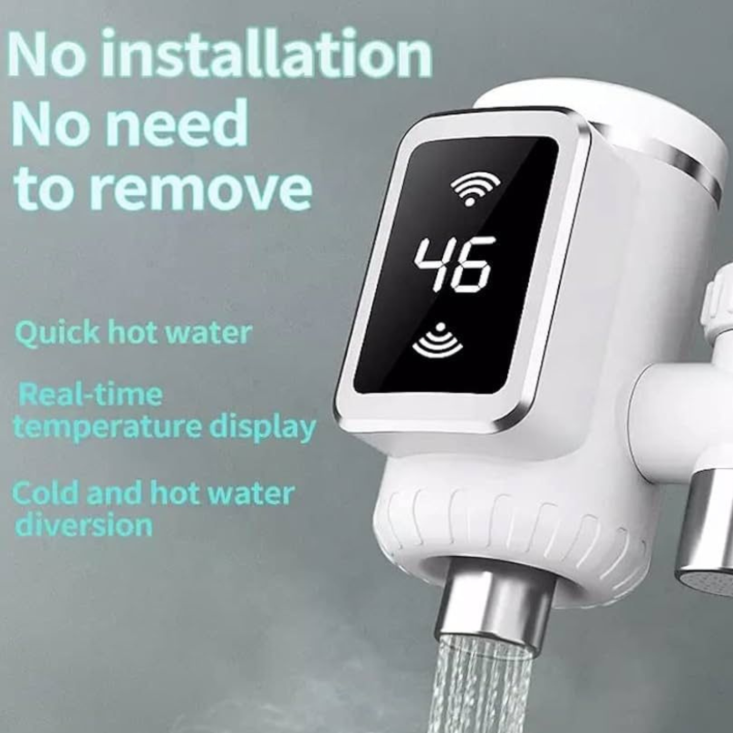3000W Water Heater Faucet – Instant Heating Tap with Grow  for Home and Kitchen Use