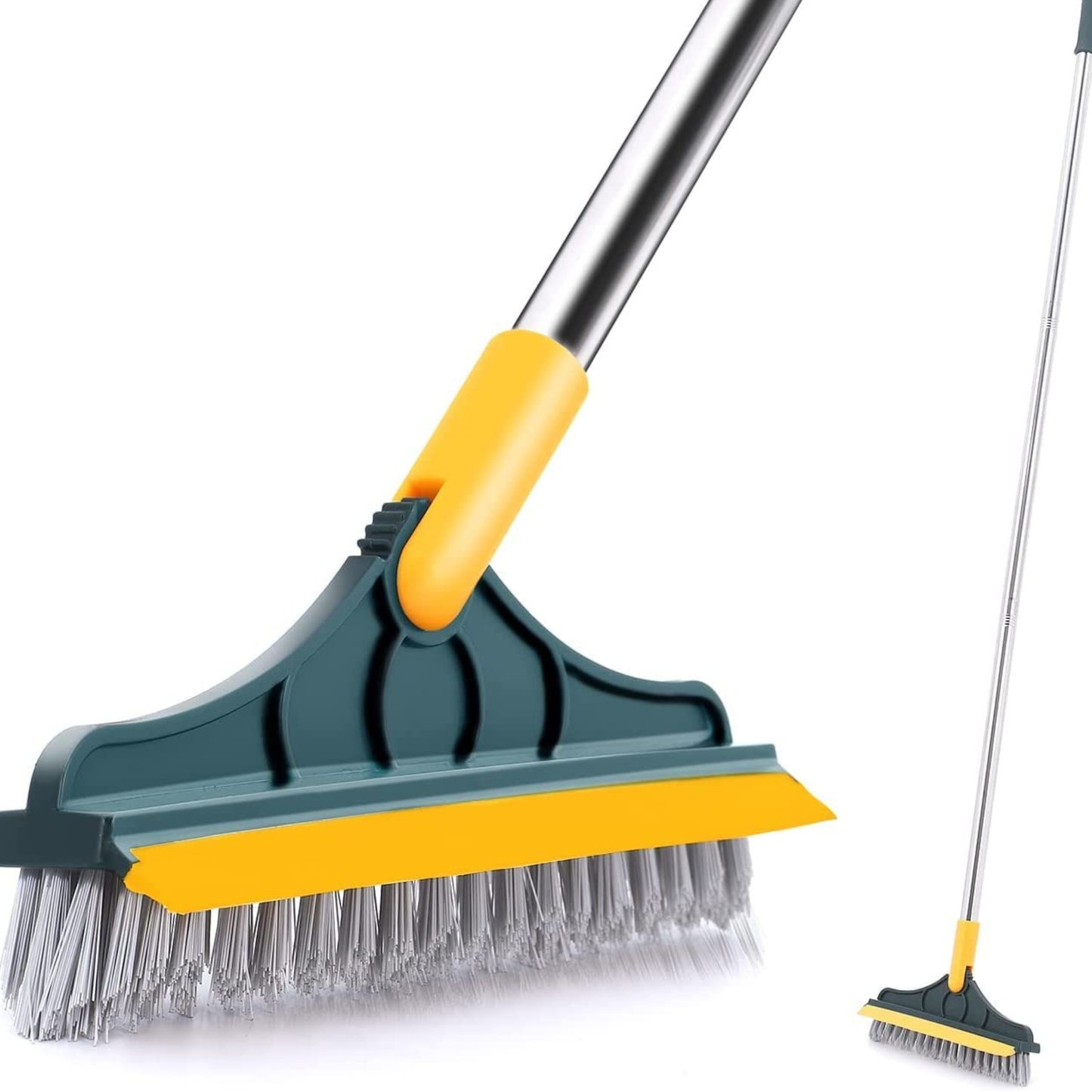 Broom Wiper 2-in-1 Dual Purpose Cleaning Tool – Strong Bristles & Built-In Wiper Blade for Easy Floor Sweeping