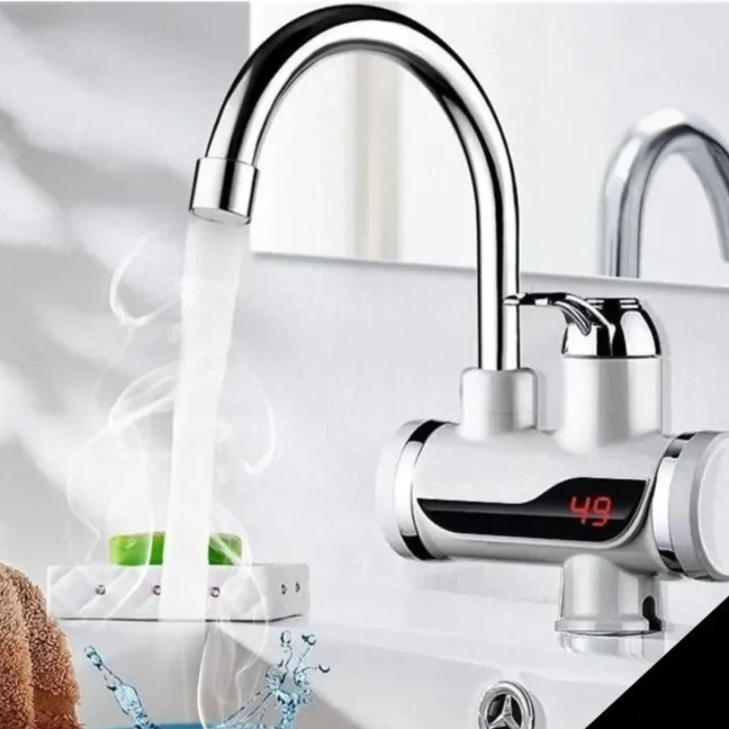 Electric Instant Water Heater Tap – Instant Hot Water Faucet | Fast Heating Tankless Faucet