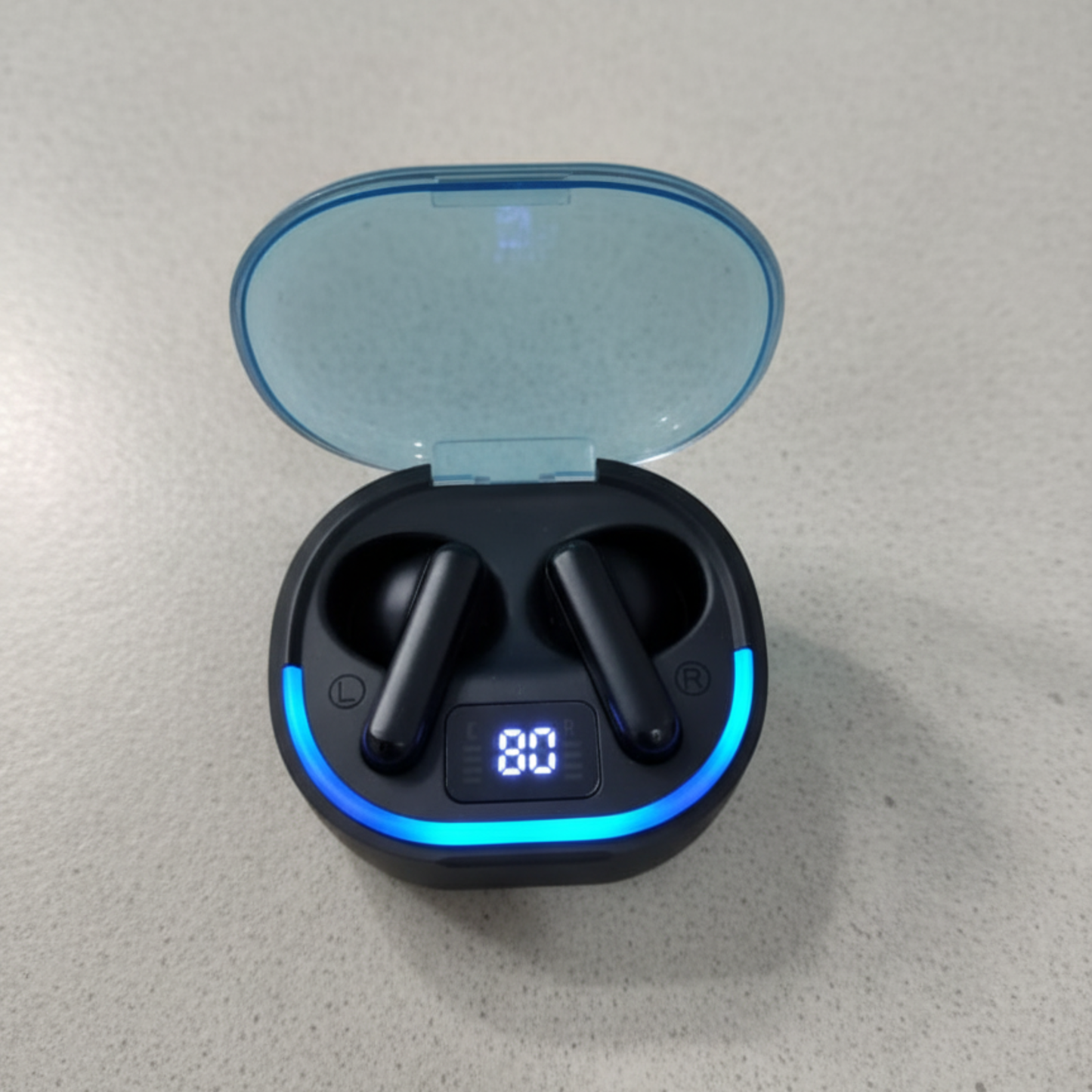 Damix Digital Indicator True Wireless Headset – High-Quality Sound, Comfortable Fit (Random Colors)