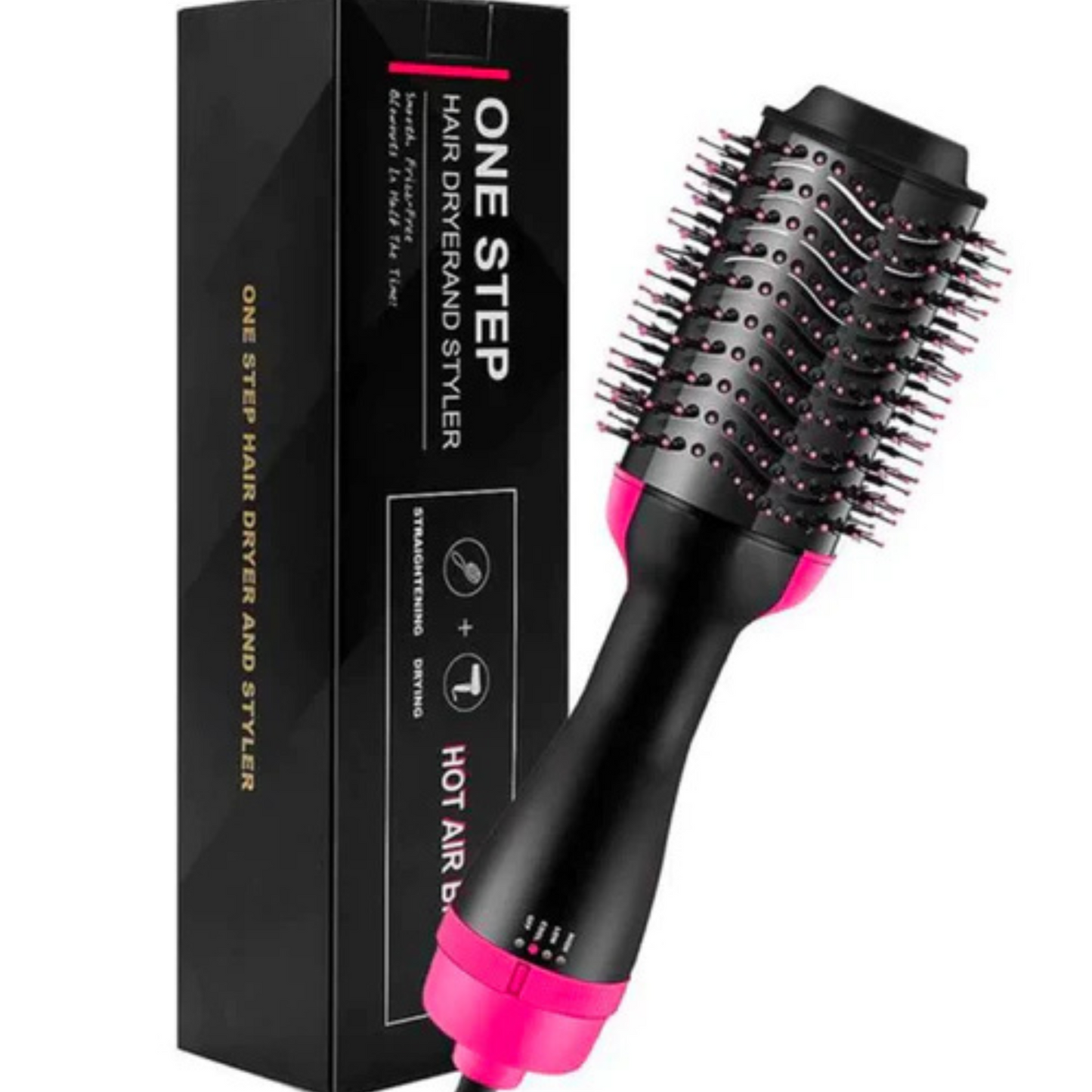 One Step 3-in-1 Hair Dryer & Brush – Fast Drying, Straightening & Curling