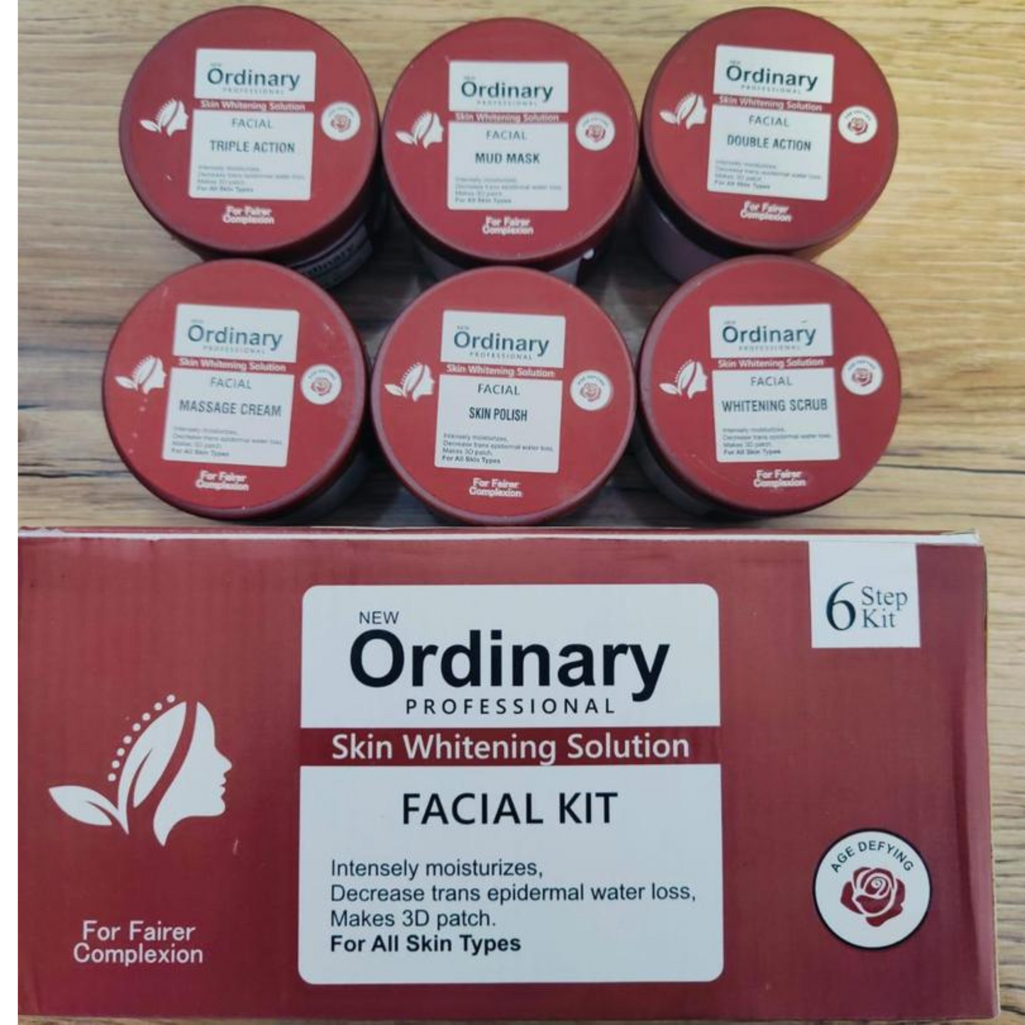 6 Pcs Whitening & Hydrating Facial Kit – Smooth, Glowing Skin