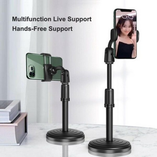 Multifunction Mobile Tripod Stand | Adjustable Phone Holder with Mini Tripod