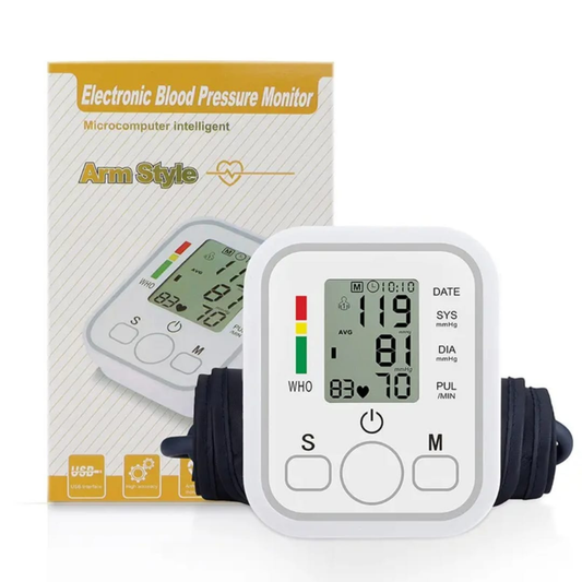 Digital Blood Pressure Monitor – Fully Automatic Upper Arm BP Machine with Heart Rate Detection, Accurate Readings