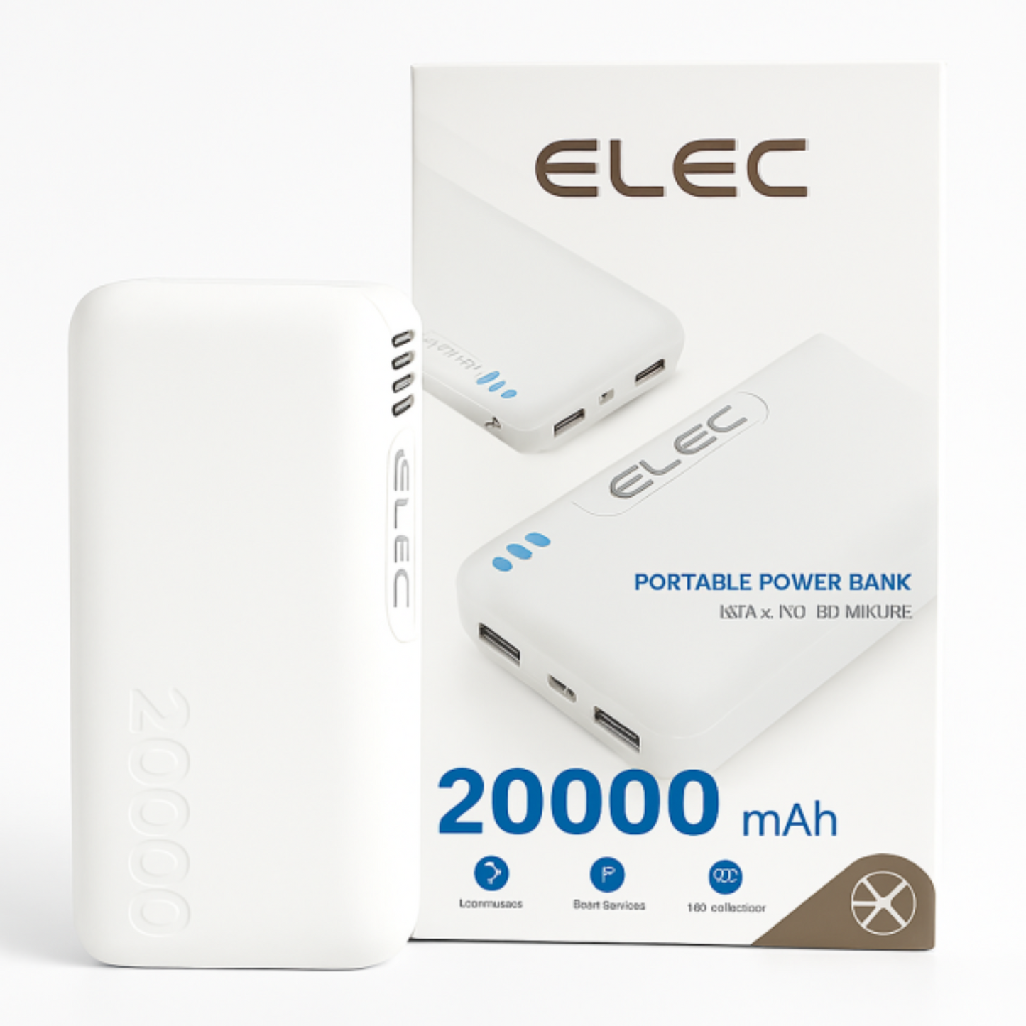 20000mah Power Bank –  Fast Charging, High-capacity Portable Charger