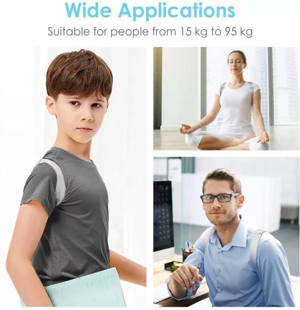 Smart Posture Corrector Belt – Adjustable Spine Support with Chargeable Sensor | Back Pain Relief