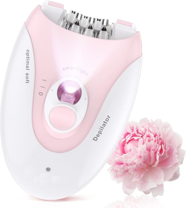 Daling DL-6032 Cordless Ladies Epilator – Painless Hair Removal for Legs, Arms, Underarms | Rechargeable & 2-Speed
