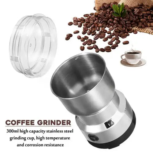 Multi-Purpose  Electric Coffee & Spice Grinder – 150W | Fast & Efficient Grinding
