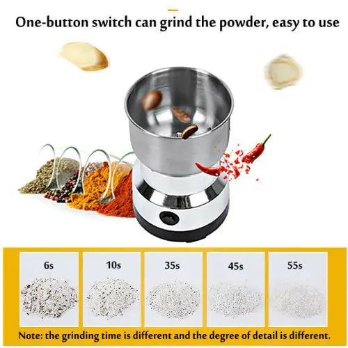 Multi-Purpose  Electric Coffee & Spice Grinder – 150W | Fast & Efficient Grinding