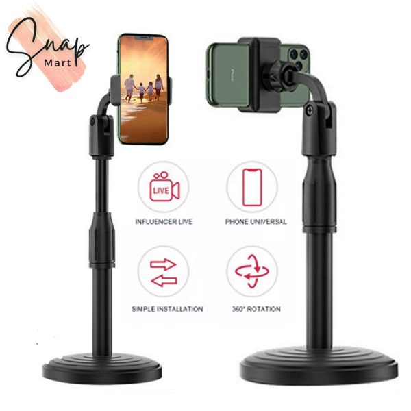 Multifunction Mobile Tripod Stand | Adjustable Phone Holder with Mini Tripod