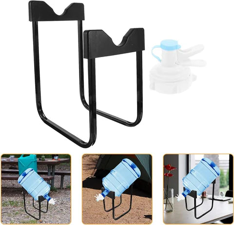 Portable Strong Water Dispenser Bottle Stand with Nozzle Tap – Durable & Convenient