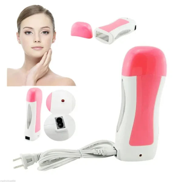 Roll On Wax Depilatory Heater Waxing Hot Cartridge Hair Removal Roller Portable Epilator