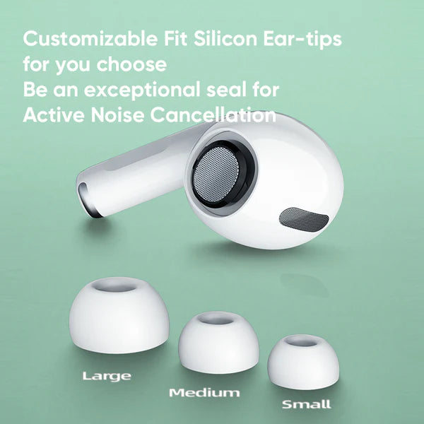 T03s Pro Joyroom Tws Active Noise Cancelling Anc Earbuds With Premium Case – White Earbuds Joyroom